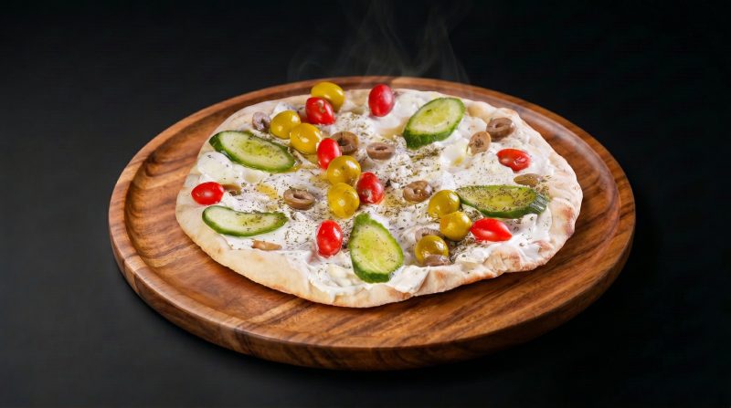 منقوشة لبنة وخضار